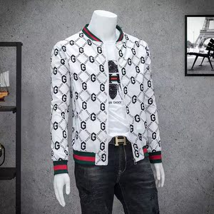 尚古驰正潮男夹克新款2021春秋上衣社会精神小伙外套男士薄款韩版