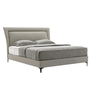 斯林百兰官方旗舰店头层牛皮现代简约 好莱客联名款皮软床   莱林