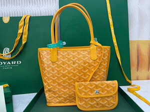 goyard戈雅mini购物袋进口原单超软头层牛皮 小号双面手提托特包