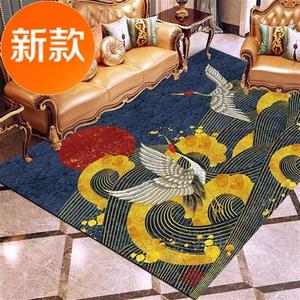 式客厅卧室地毯满铺古中国风仙11鹤地毯家用中典地垫日式浮世绘地