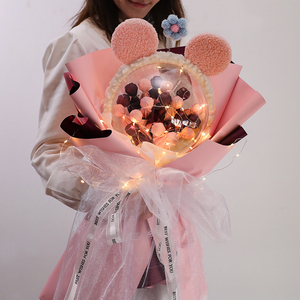 创意网红棒棒糖花束情人节生日礼物女送女生闺蜜仪式感精致可爱