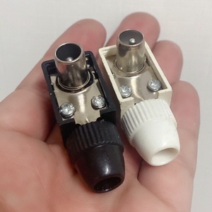 有线电视机顶盒卫星闭路线接头90度弯头公插头信号tv插头连接配件