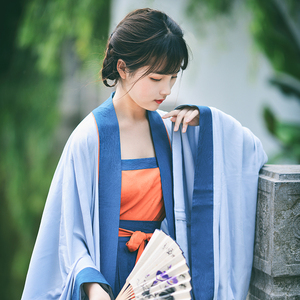 汉服女罗衫诀汉服青青宋制套装人棉黄升墓复原广袖袍袔子夏款新款