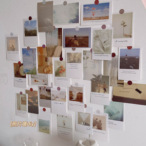 香彩ins风海报墙贴墙面装饰房间卧室布置照片墙小贴画背景墙贴纸