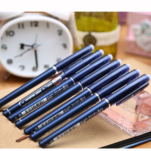 晨光热可擦中性笔子弹头0.5mm蓝黑色墨蓝晶蓝黑色61108易擦型磨易擦小学生可擦性水笔免运费学生可擦水笔