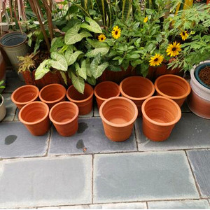 老式土花盆泥瓦盆特大透气