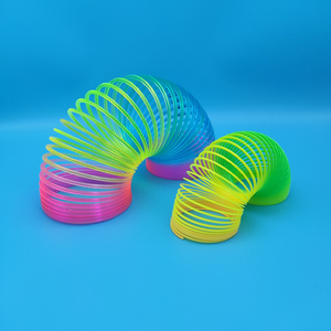 魔力彩虹圈弹力伸缩叠叠圈七彩魔术表演大小号魔法圈儿童益智玩具