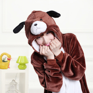 狗狗睡衣男女同款成人卡通动物造型连体衣加厚保暖沙雕个性演出萌
