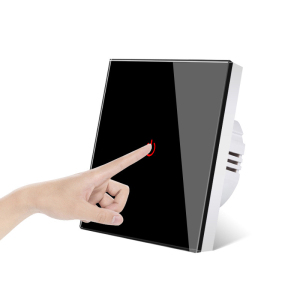 86型英标规制钢化玻璃全屏轻点触控摸开关面板明暗装智能家居用酒店港