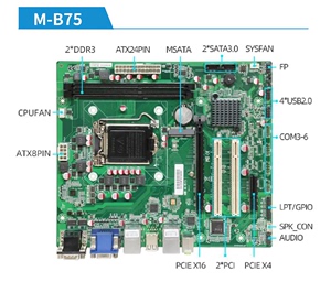 matx  B75/B85工控母板双千兆网口2个pci支持LGA1150/LGA1151 cpu
