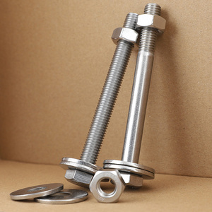 304不锈钢外六角加长螺栓穿墙螺丝半牙螺杆对穿丝杆套装粗198人付款