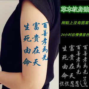 百善孝为先纹身贴