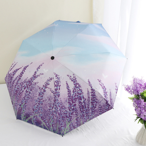 雨伞女学生小巧便携五折叠手自动晴雨两用遮阳防晒防紫外线太阳伞