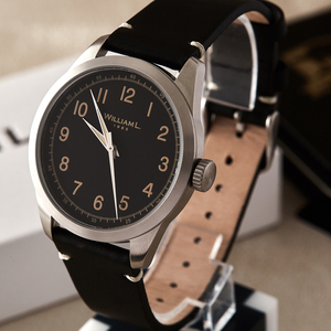 新年礼物男williaml.1985手表法国原装进口男石英正品复古男士表