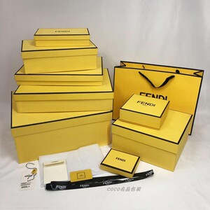 芬迪fendi专柜包装包包衣服t恤短袖手提纸袋钱夹腰带防尘袋礼品袋