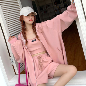 春款短裤三件套