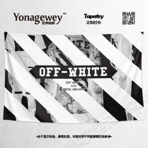 off-white联名ow x nike定制潮牌周边卧室宿舍装饰背景海报挂墙布