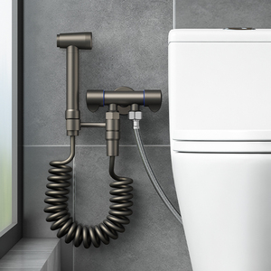 枪灰马桶清洗喷枪水龙头三通伴侣厕所家用高压一进二出增压冲洗器