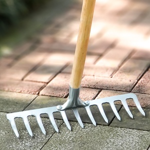 家用搂草耙子农用铁耙耙齿九齿钉耙农具翻土松土扒草铁抓爬子草耙