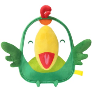 叽里呱啦打卡礼物书包呱呱书包 磁贴游戏套装英语儿童书包绿鹦鹉