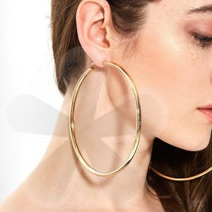 大圈耳环 欧美时尚夸张超大耳圈ins女大圆圈空心耳坠日韩气质耳饰