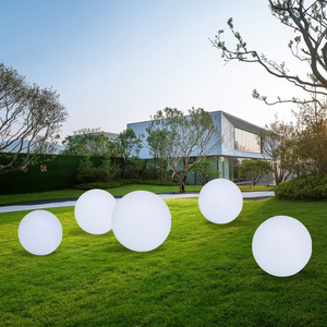 led发光圆球灯庭院景观草坪灯创意太阳能地灯户外亮化防水球形灯