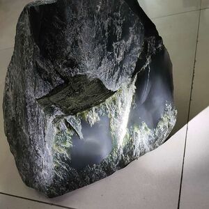 66斤重和田玉塔青玉大块山料原石一细镯子料牌子料收藏级黑羊脂玉