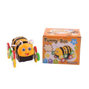 蜜蜂翻斗车电动特技翻滚小蜜蜂车自动翻跟头抖音益智儿童孩玩具