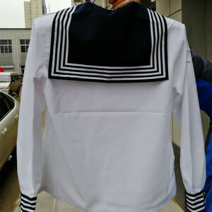 新款男女军装白海军制服陆海空仪仗队服装水兵服装水手服演出服装