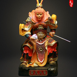 树脂彩绘齐天大圣孙悟空佛像斗战胜佛孙行者神像居家供奉镇宅摆件