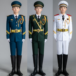 新款14式升旗手服装国旗班军装制服套装三军仪仗队男女礼服服装