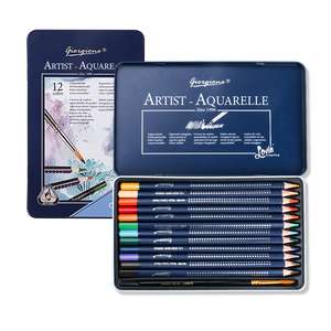乔尔乔内彩色铅笔套装油性铁盒水溶性彩铅美术画笔画画专用彩色笔