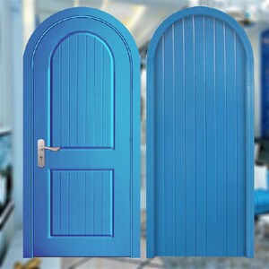 地中海蓝色门实木复合烤漆门田园简约卧室门北京定制套装门室内门