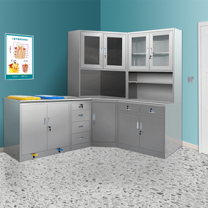 社区医院不锈钢处置台脚踏式垃圾污物柜洗手池医疗诊所治疗室西药