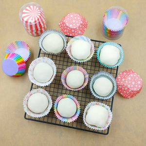 雪媚娘纸托青团蛋黄酥月饼包装底托烘焙耐高温蛋糕纸托纸杯100个