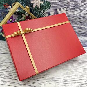 红色超大生日礼物盒长方形包装盒精美礼品盒婚纱西装礼盒定制logo