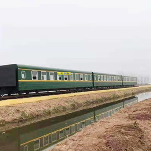 大型仿真绿皮火车箱餐厅定制 景区户外火车售卖亭 大复古火车头