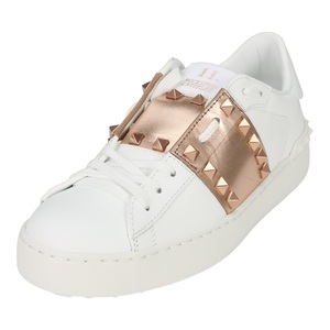 现货正品valentino 华伦天奴女士柳钉白色休闲低帮小白鞋vw0s0a01