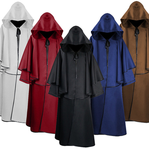 中世纪披风连帽长袍斗篷巫师cosplay剧本杀中世纪恐怖本表演服装