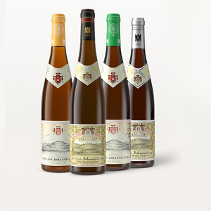 【约翰山堡六支箱装】德国进口莱茵高雷司令甜白葡萄酒半甜干型GG