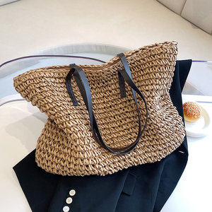 迪奥菲儿大容量草编大包包女包2022洋气编织百搭单肩包夏季时尚托