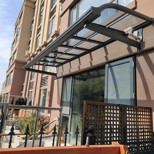 铝合金雨棚雨搭别墅阳台户外遮阳棚耐力板雨篷院子门头门上遮雨棚