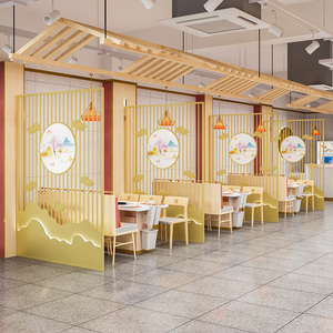 新中式铁艺隔断