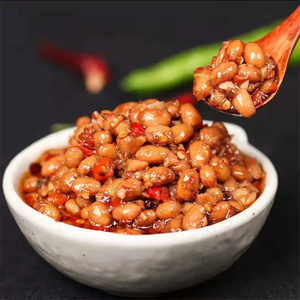赣南客家风味农家自制霉豆子下饭菜腊八豆豆瓣酱香辣黄豆酱瓶装