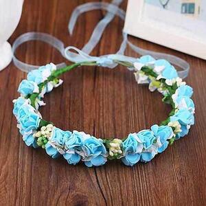 头圈头戴婚庆清新头花圈花环拍照儿童成人头上度假小女孩装饰品.