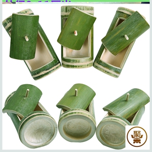 现做竹筒饭蒸筒家用新鲜有盖竹碗自制创意竹制品餐具 大号 带盖