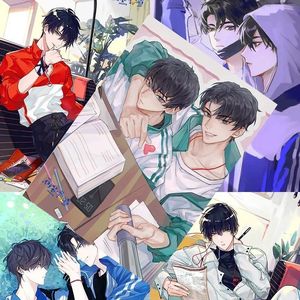 伪装学渣海报男男海报宿舍墙纸书签贺卡卡片卡贴写真集贴纸明信片