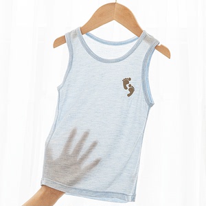 夏季跨栏背心儿童新款网眼运动汗衫女童超薄透气轻薄男宝宝坎肩