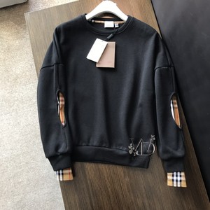 burberry/巴宝莉 21新款 拼接格纹假两件 长袖 外套男女卫衣 现货