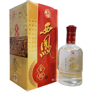 2010年老酒西凤酒金醇50度500ml*2瓶礼盒浓香纯粮陈年库存酒收藏